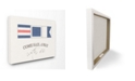 Stupell Industries Come Sail Away with Me Typography Nautical Flags Art Collection